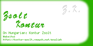 zsolt kontur business card